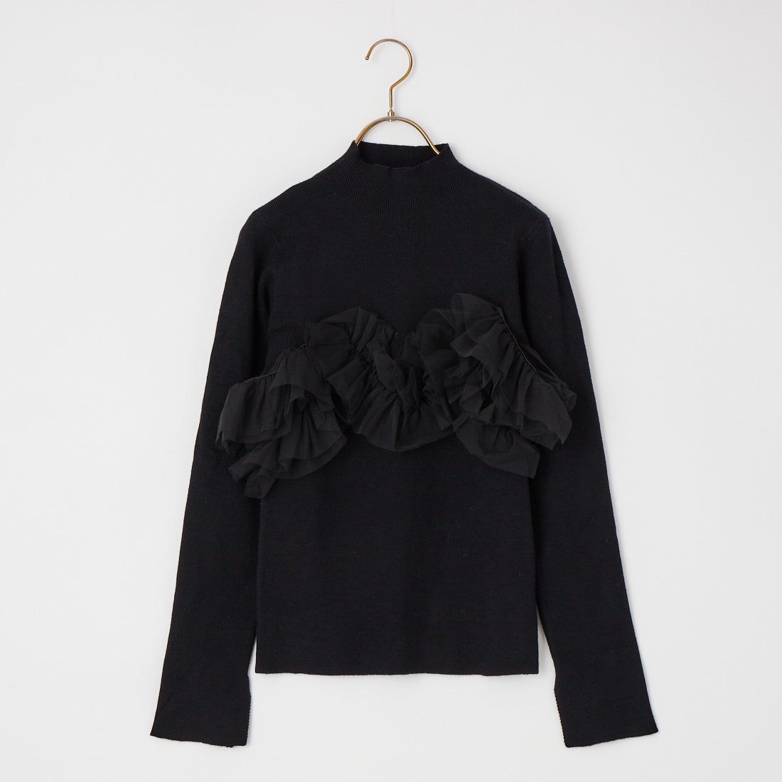 nenom [ネノム] マルチWAY チュールドッキングニットプルオーバー [NE25131042] 09 BLACK