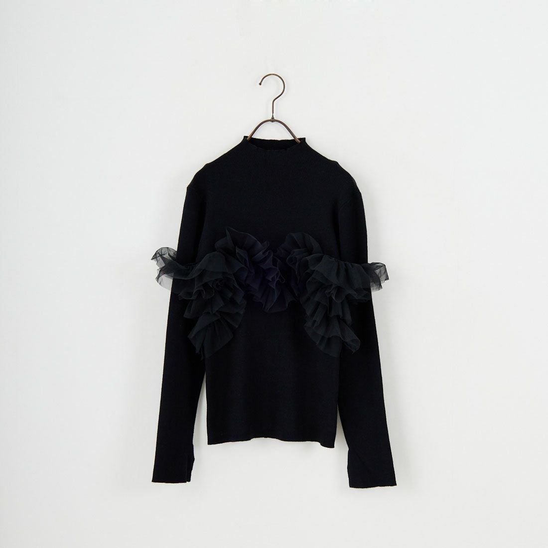 nenom [ネノム] マルチWAY チュールドッキングニットプルオーバー [NE25131042] 09 BLACK