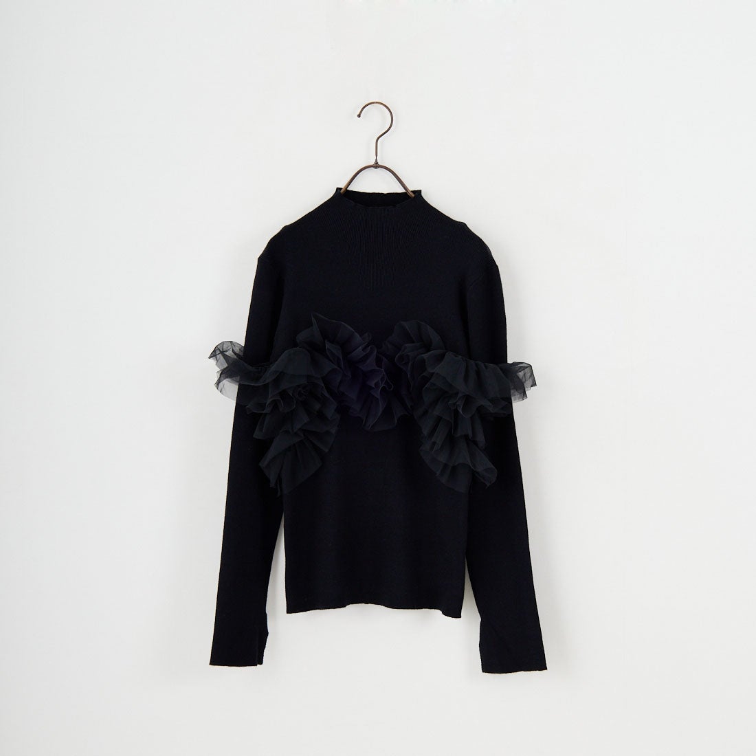 nenom [ネノム] マルチWAY チュールドッキングニットプルオーバー [NE25131042] 09 BLACK