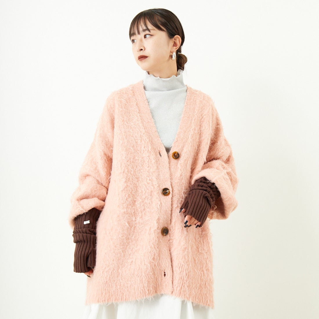 41 PINK&&モデル身長：150cm 着用サイズ：F&&