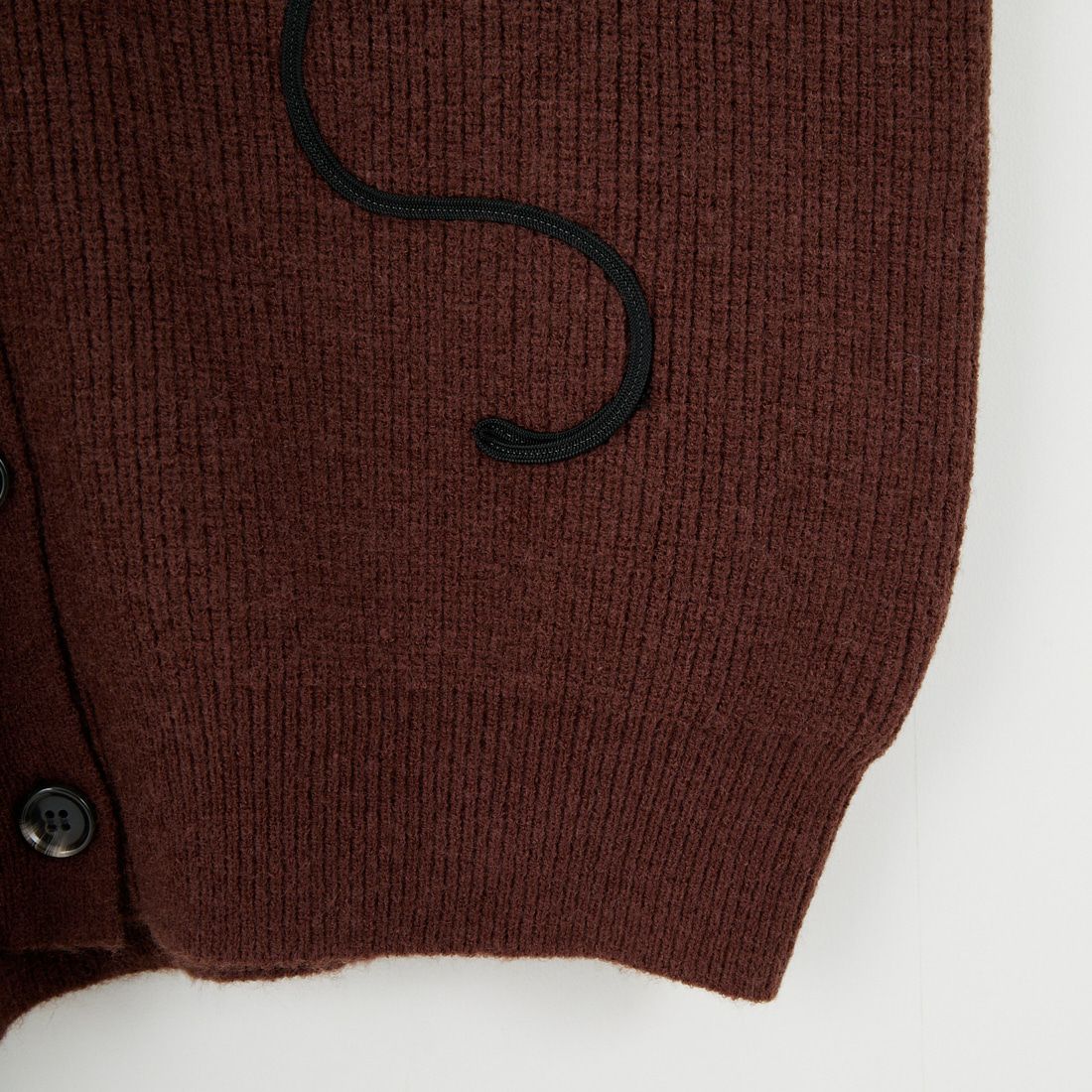 nenom [ネノム] コード刺繍 Vネックニットカーディガン [NE25131038] 28 BROWN