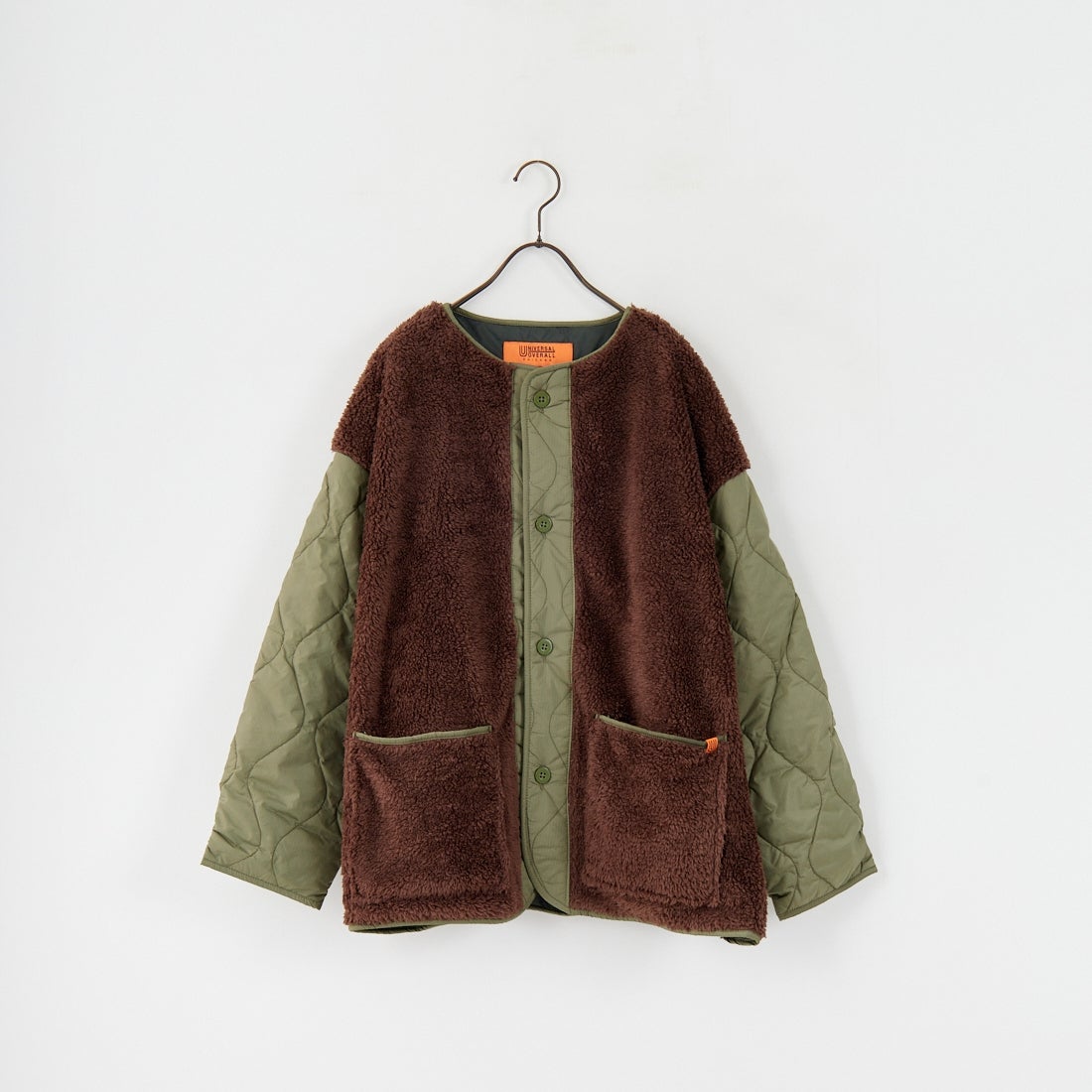 UNIVERSAL OVERALL [ユニバーサルオーバーオール] 別注 ボア切替 キルティングジャケット [U2532451IN-JF] KHAKI