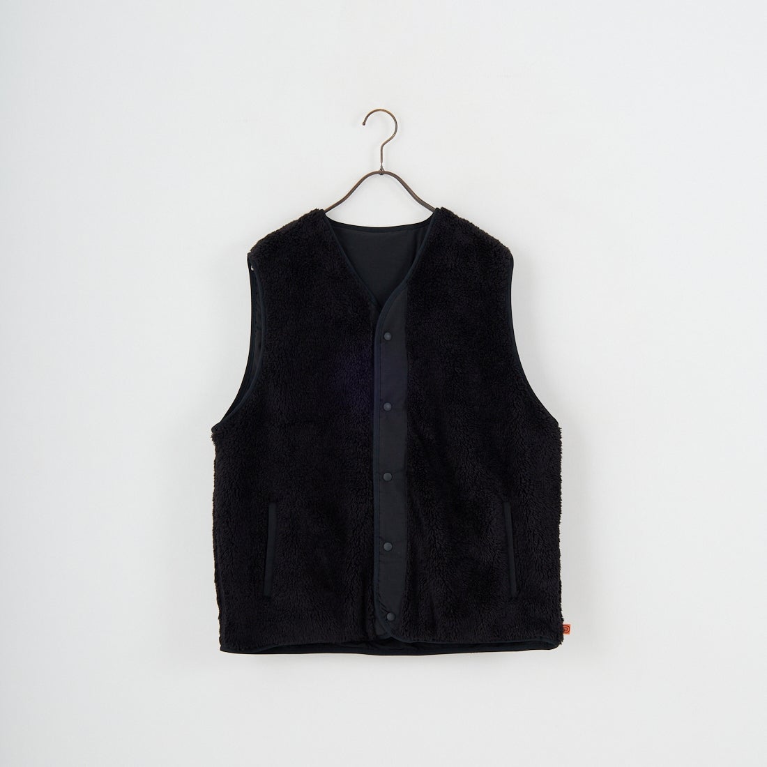 UNIVERSAL OVERALL [ユニバーサルオーバーオール] 別注 リバーシブルボアベスト [U2531401IN-JF] BLACK
