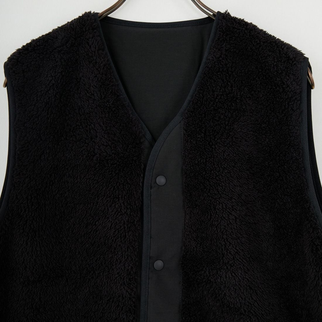 UNIVERSAL OVERALL [ユニバーサルオーバーオール] 別注 リバーシブルボアベスト [U2531401IN-JF] BLACK