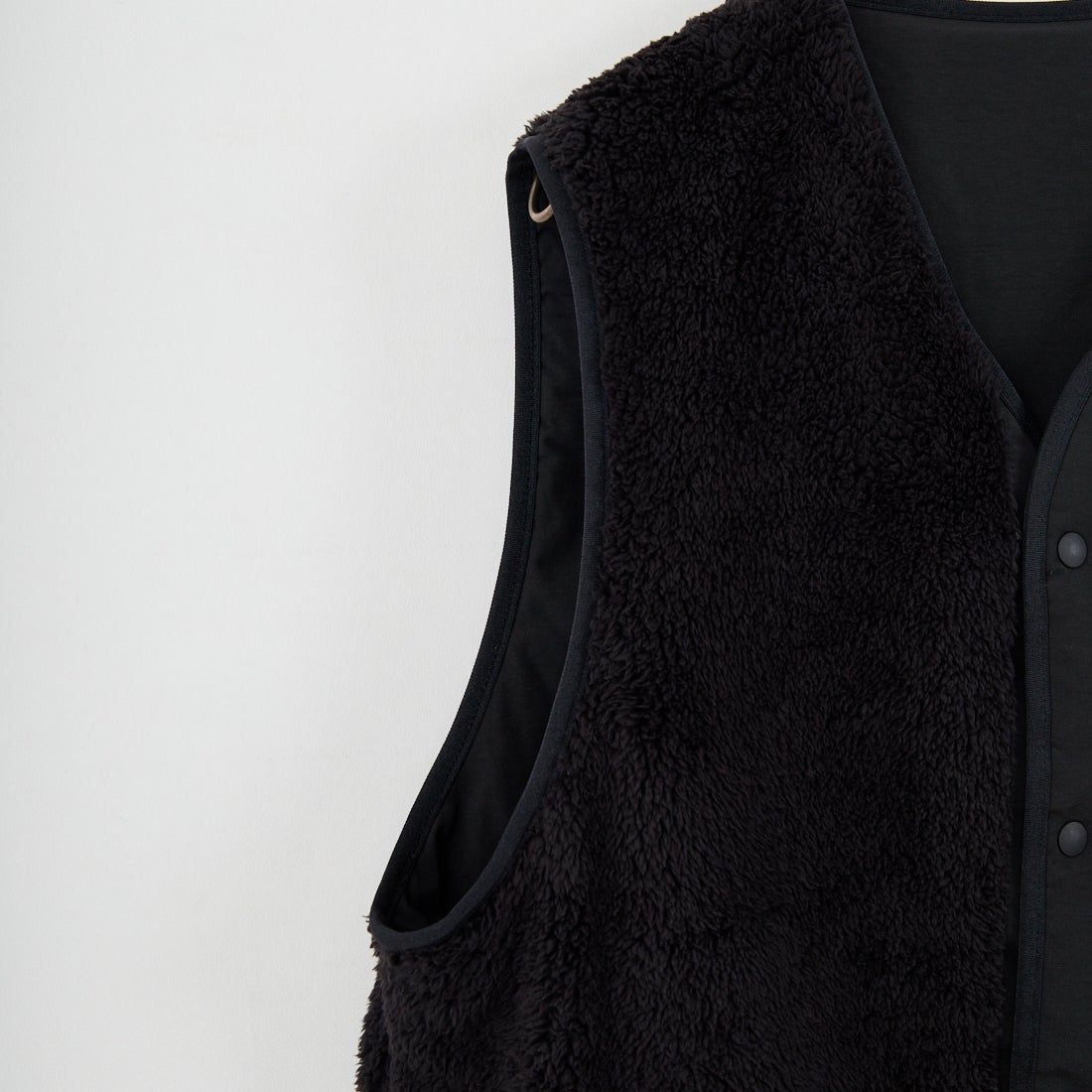 UNIVERSAL OVERALL [ユニバーサルオーバーオール] 別注 リバーシブルボアベスト [U2531401IN-JF] BLACK