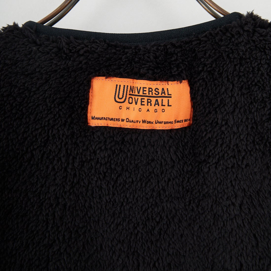 UNIVERSAL OVERALL [ユニバーサルオーバーオール] 別注 リバーシブルボアベスト [U2531401IN-JF] BLACK