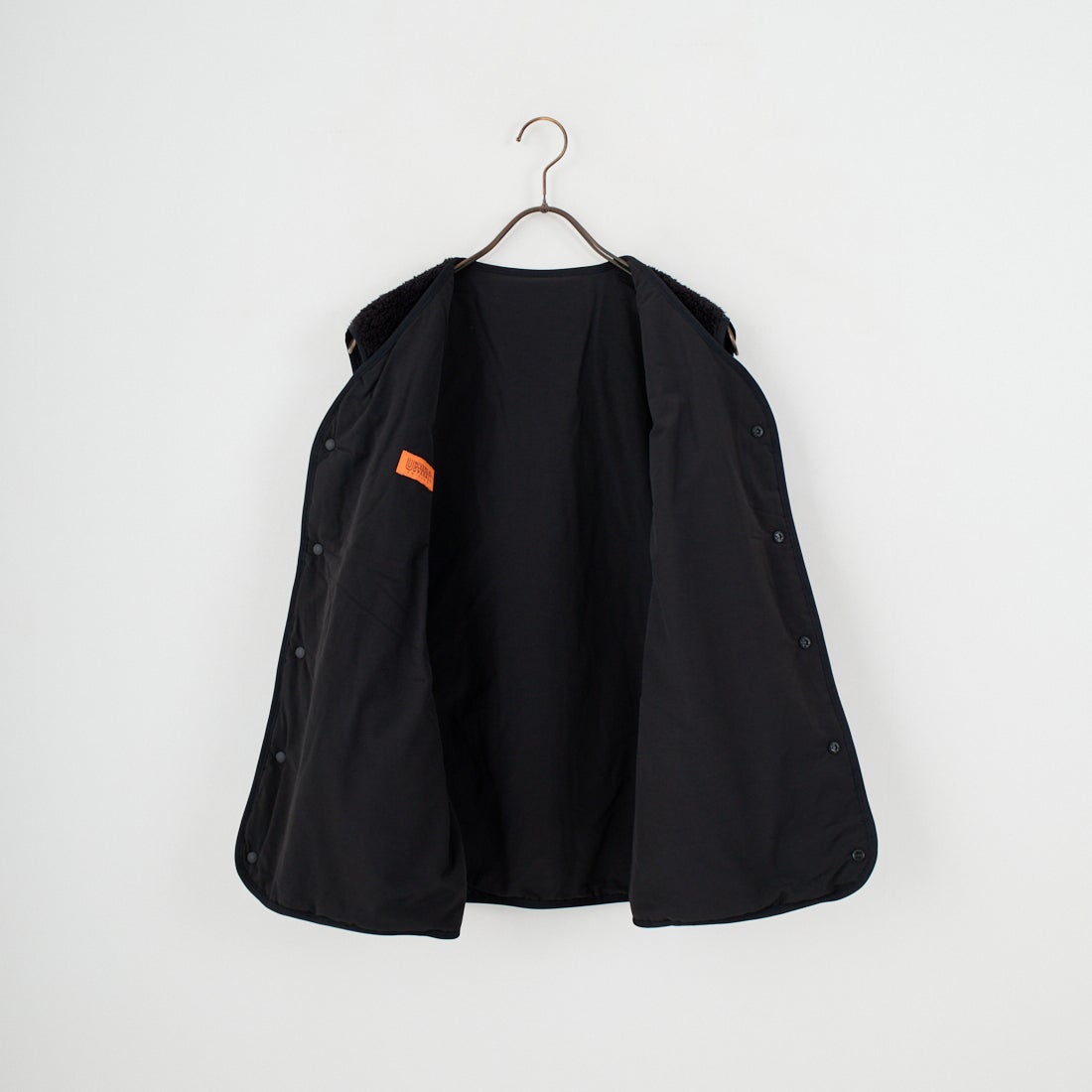 UNIVERSAL OVERALL [ユニバーサルオーバーオール] 別注 リバーシブルボアベスト [U2531401IN-JF] BLACK