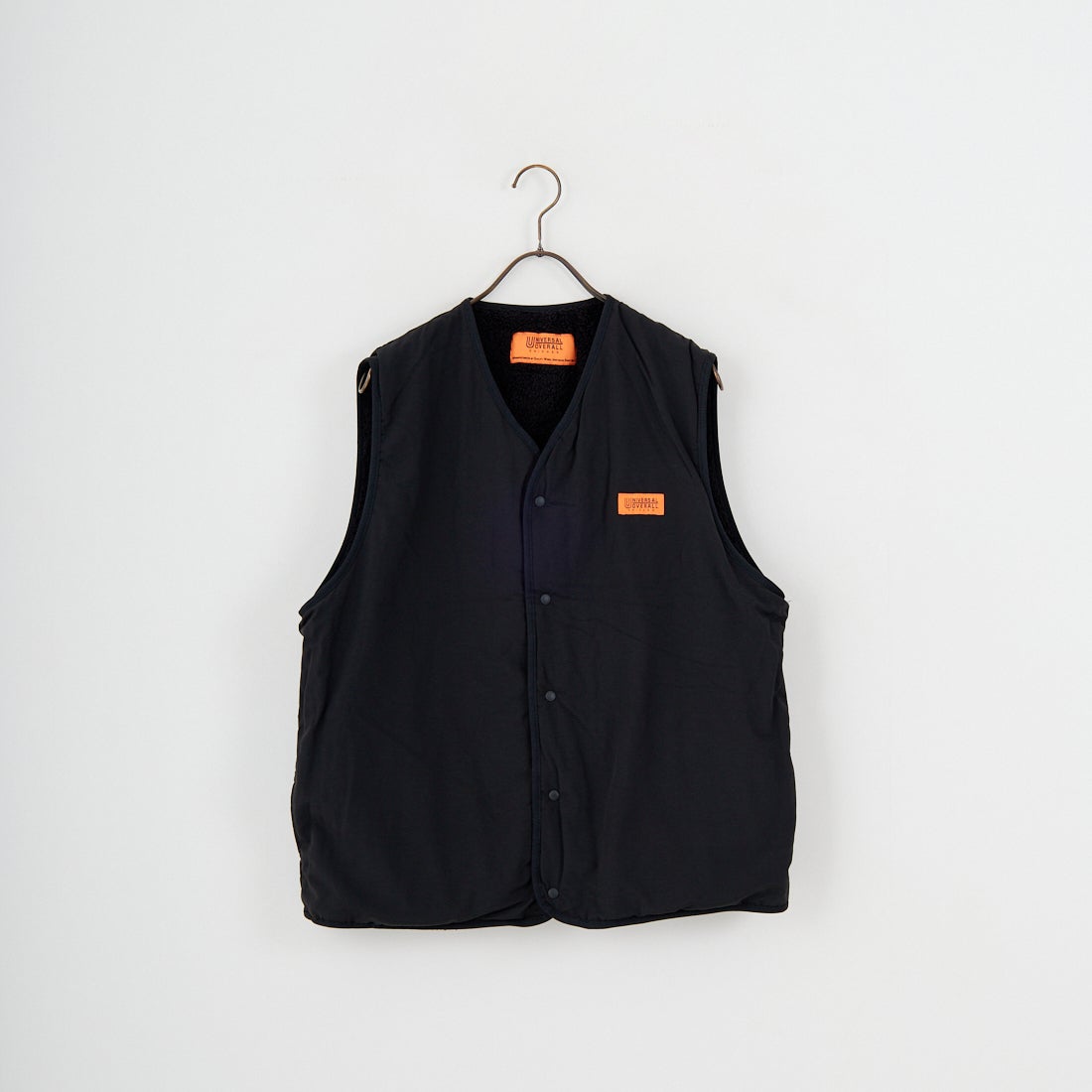 UNIVERSAL OVERALL [ユニバーサルオーバーオール] 別注 リバーシブルボアベスト [U2531401IN-JF] BLACK