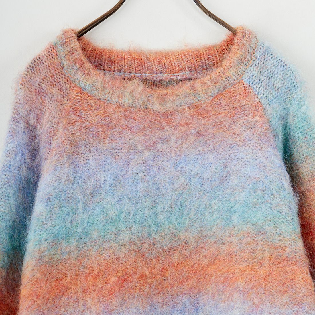 CLOCHE [クロシェ] マルチカラーニットトップス [55285552] ｵﾚﾝｼﾞ