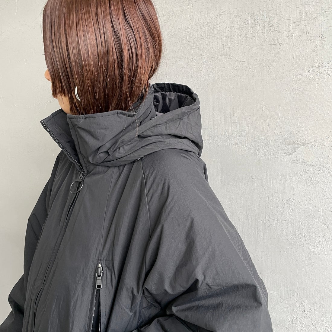 WILD THINGS [ワイルドシングス] ウィメンズ ハッピージャケット [WTL25102SK] BLACK &&モデル身長：159cm 着用サイズ：M&&