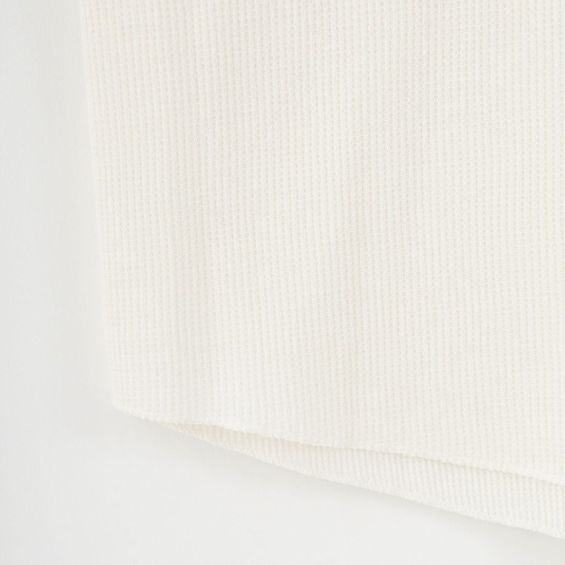 Hanes [ヘインズ] ワッフルヘンリーネックロングスリーブTシャツ [HW4-C104] 020 ｵﾌﾎﾜｲﾄ