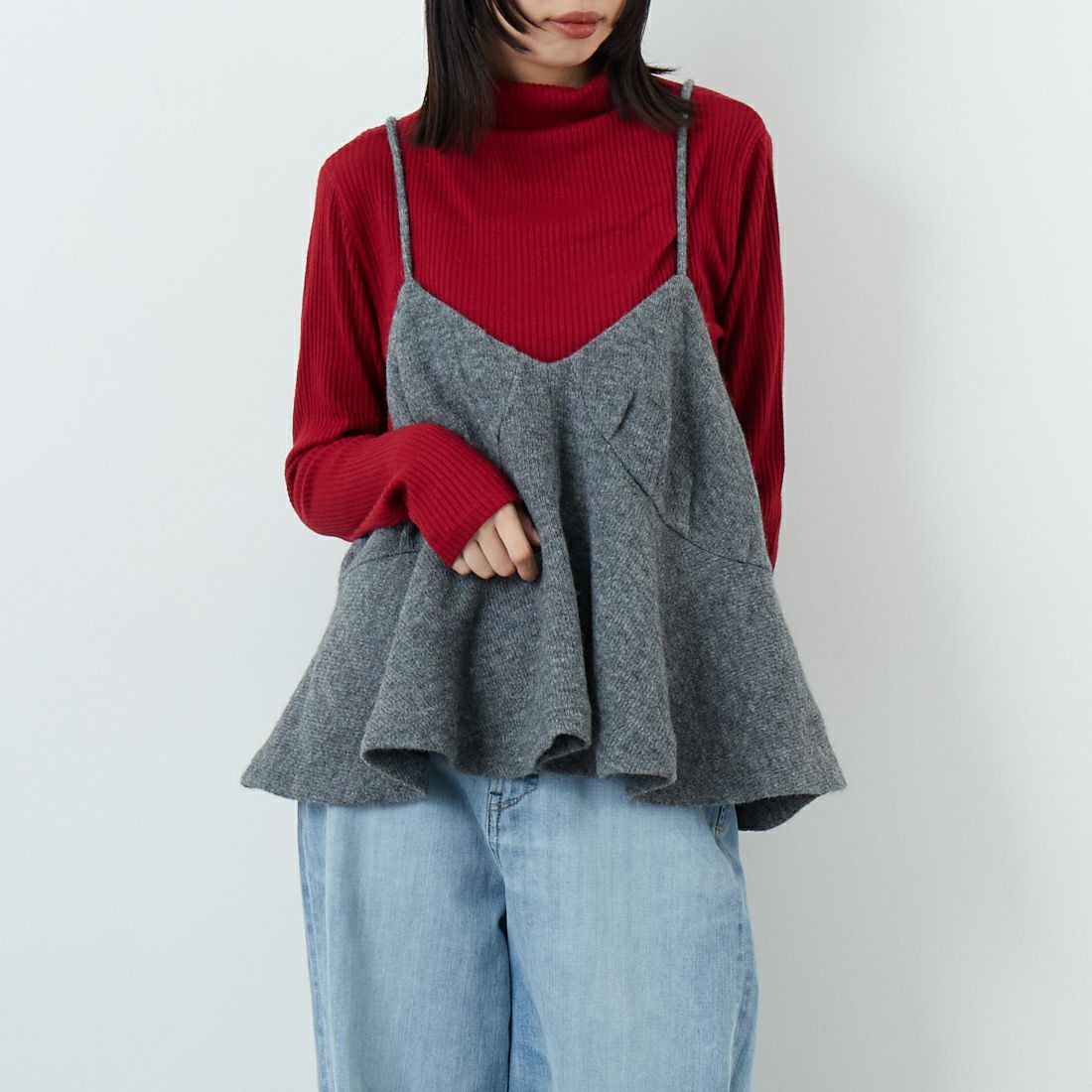 GREY&&モデル身長：162cm 着用サイズ：F&&