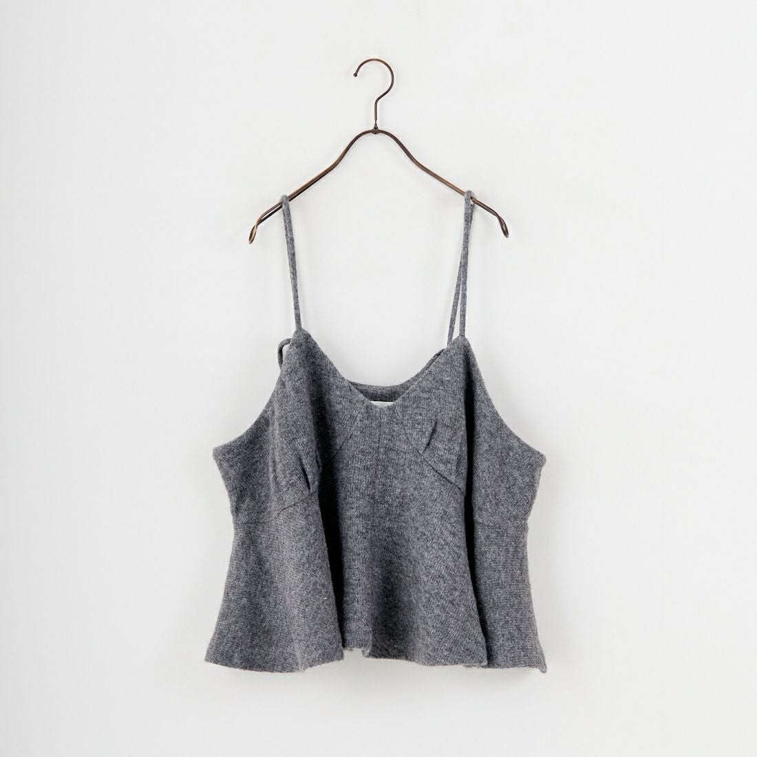 crinkle crinkle crinkle [クリンクル クリンクル クリンクル] ウールミックス ランジェリーキャミソール [CC-4023] GREY