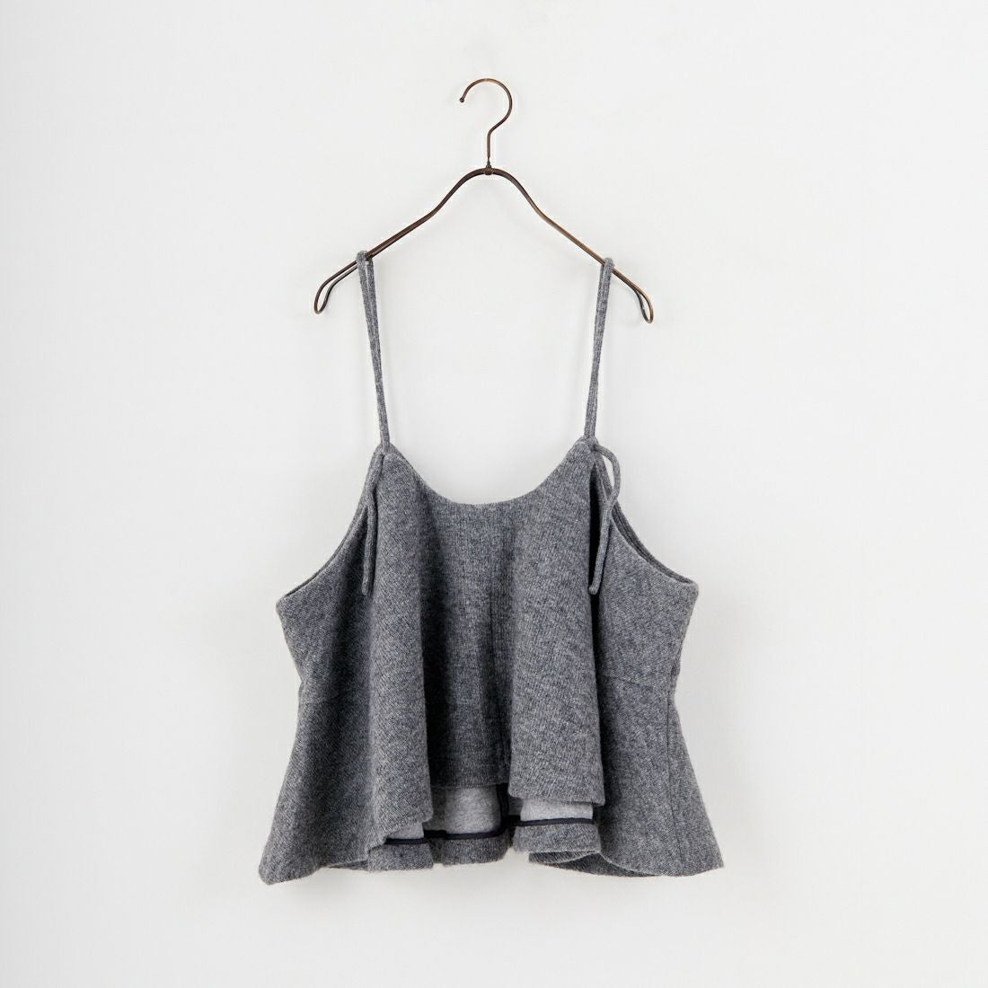 crinkle crinkle crinkle [クリンクル クリンクル クリンクル] ウールミックス ランジェリーキャミソール [CC-4023] GREY