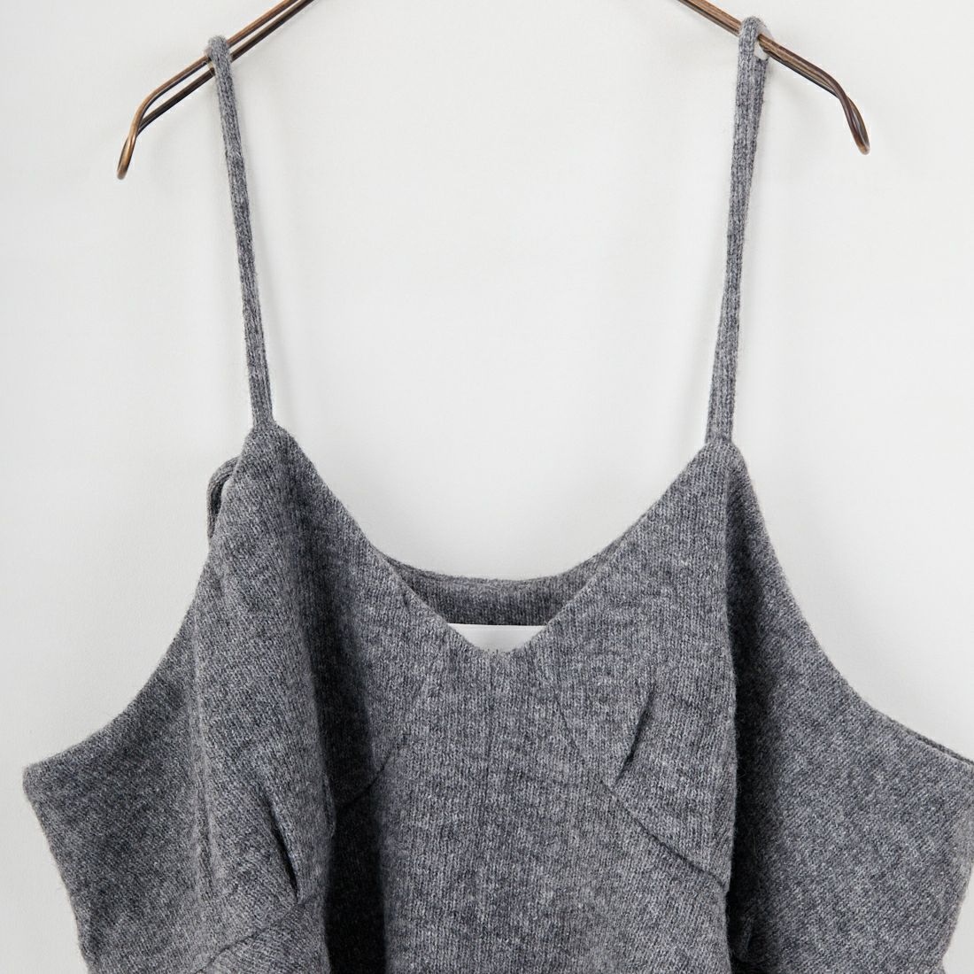 crinkle crinkle crinkle [クリンクル クリンクル クリンクル] ウールミックス ランジェリーキャミソール [CC-4023] GREY