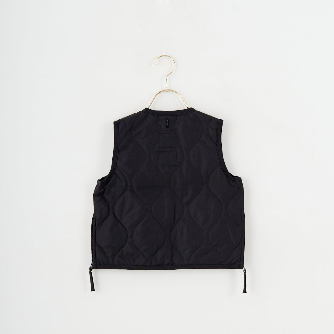 TAION [タイオン] キッズ ミリタリー Vネックジップダウンベスト [TAION-K001ZML-1] BLACK