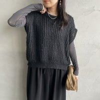 99 BLACK&&モデル身長：160cm 着用サイズ：F&&