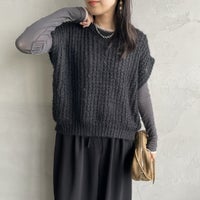 99 BLACK&&モデル身長：160cm 着用サイズ：F&&
