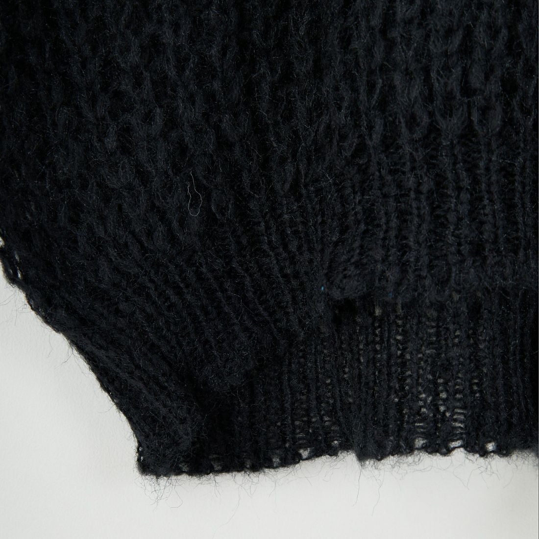 mizuiro ind [ミズイロインド] ヘアリーコクーンワイドベスト [3-220085] 99 BLACK