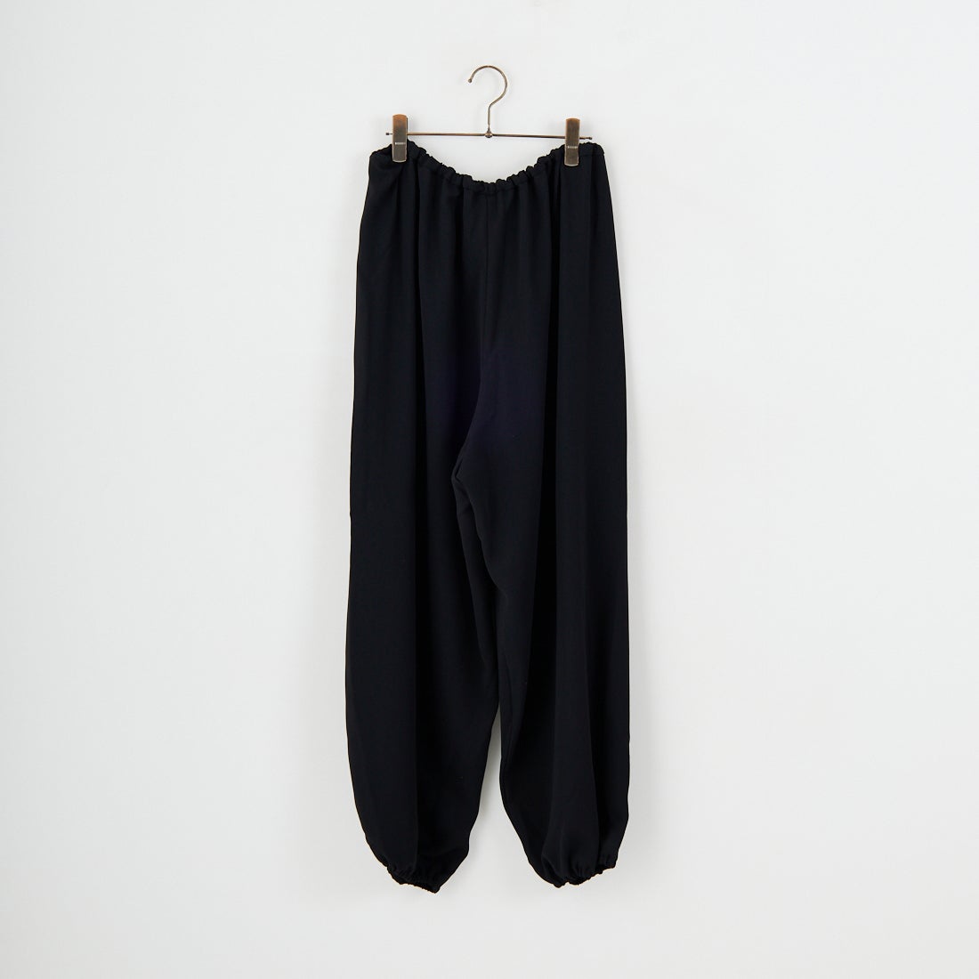 mizuiro ind [ミズイロインド] ドローストリングヘムパンツ [4-260062] 99 BLACK