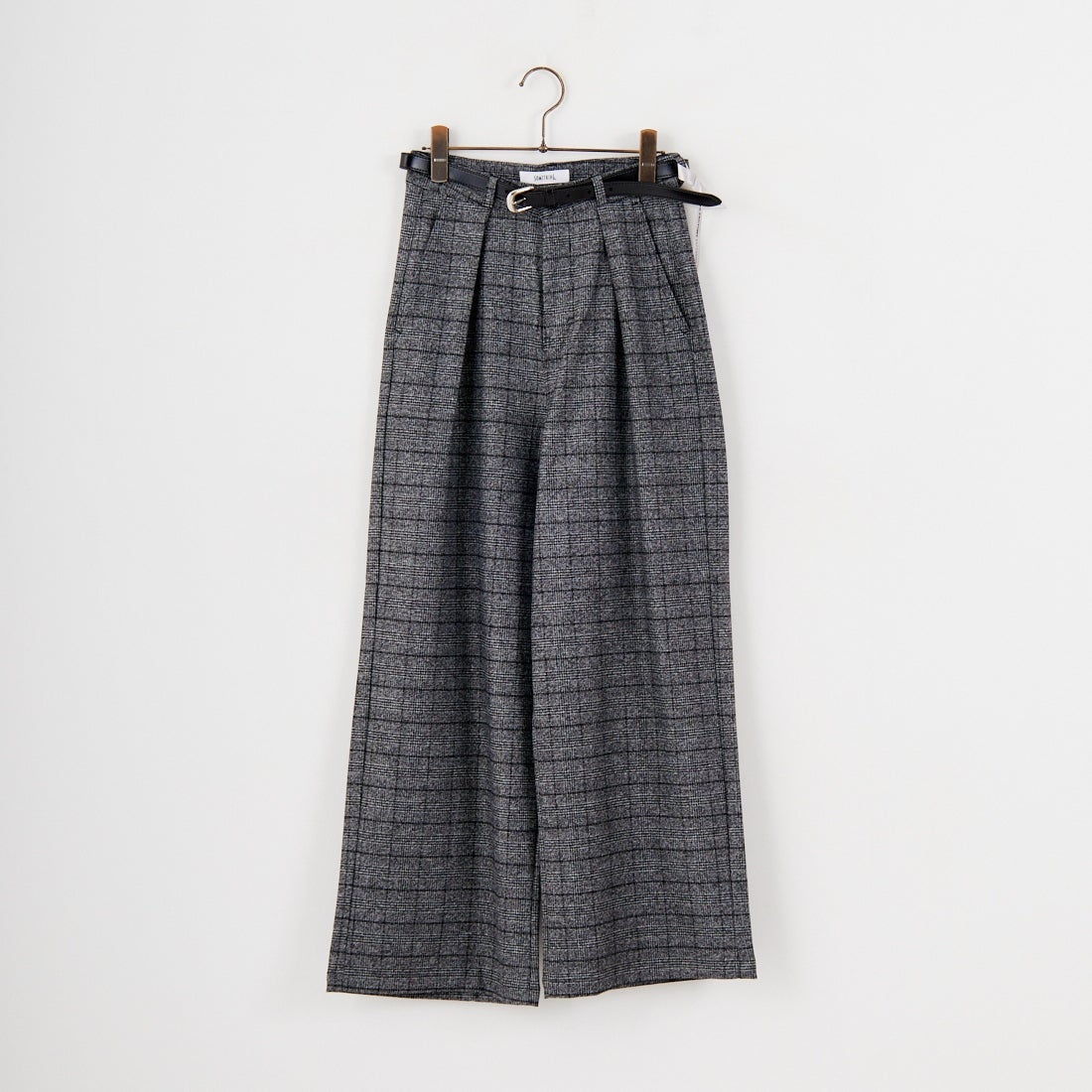 SOMETHING [サムシング] 別注 ベルト付きタックワイドパンツ [SN765W-JF] 9591 G.CHK