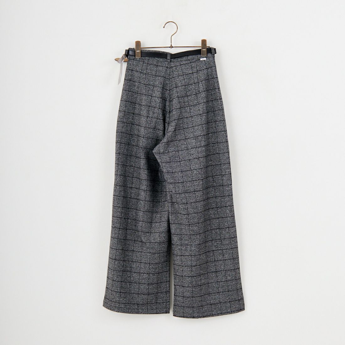 SOMETHING [サムシング] 別注 ベルト付きタックワイドパンツ [SN765W-JF] 9591 G.CHK