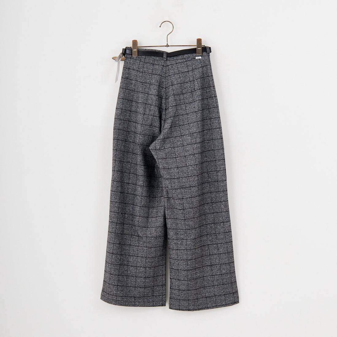 SOMETHING [サムシング] 別注 ベルト付きタックワイドパンツ [SN765W-JF] 9591 G.CHK