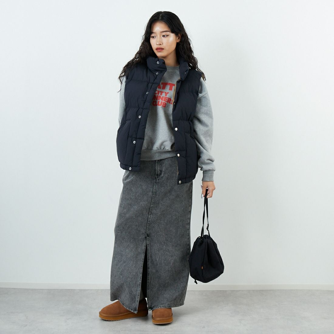 THE NORTH FACE [ザ ノースフェイス] キャンプシエラベスト [ND92530] K &&モデル身長：162cm 着用サイズ：S&&