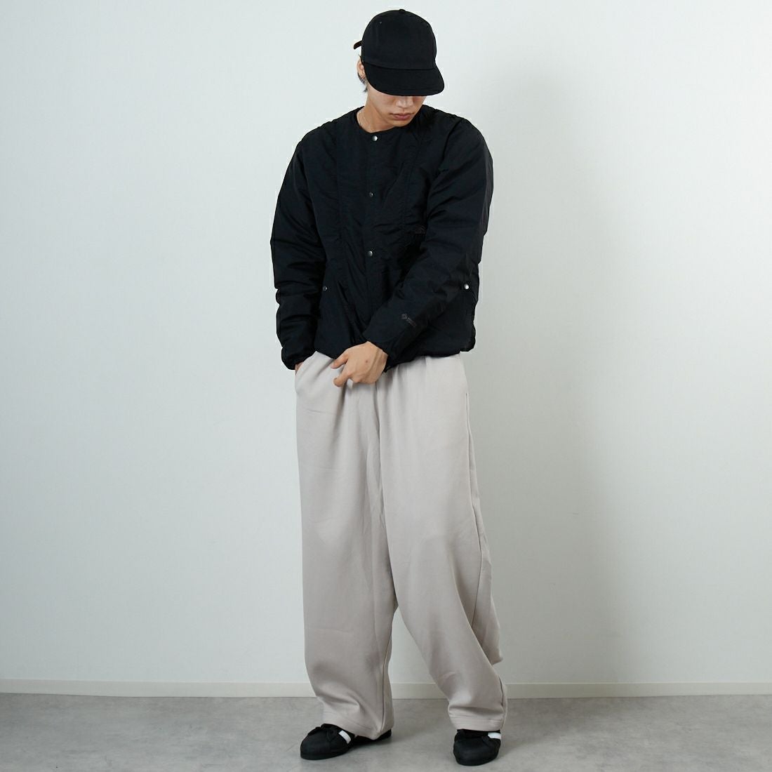 THE NORTH FACE [ザ ノースフェイス] オルタレーションゼファーシェルカーディガン [ND92561] K &&モデル身長：179cm 着用サイズ：M&&