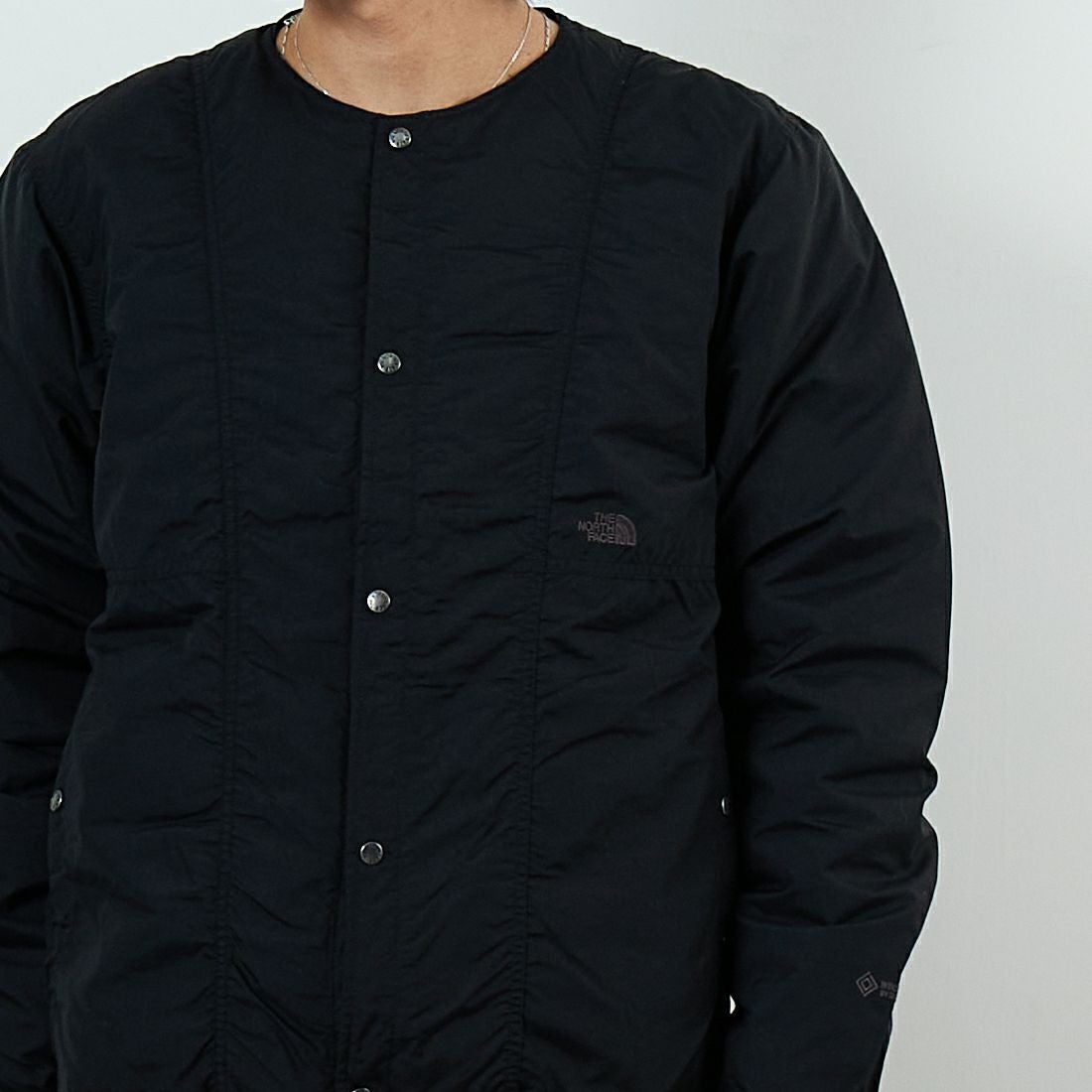 THE NORTH FACE [ザ ノースフェイス] オルタレーションゼファーシェルカーディガン [ND92561] K &&モデル身長：179cm 着用サイズ：M&&