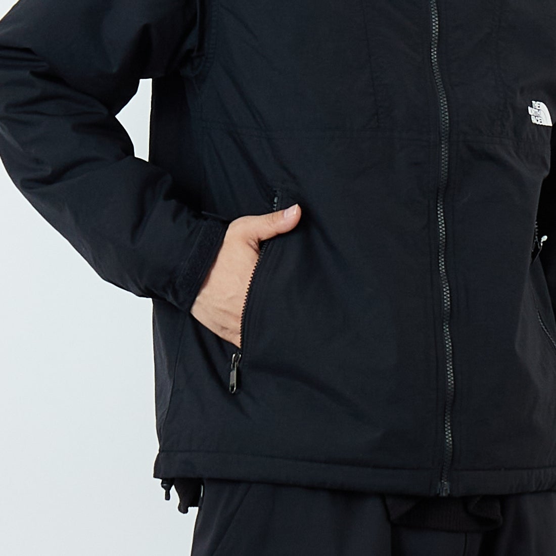 THE NORTH FACE [ザ ノースフェイス] コンパクトノマドジャケット [NP72531] K &&モデル身長：179cm 着用サイズ：M&&