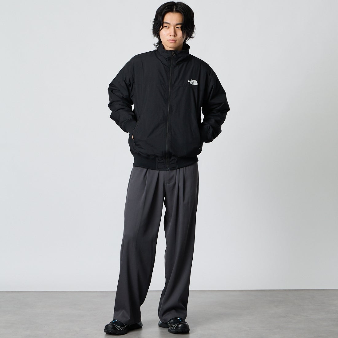 THE NORTH FACE [ザ ノースフェイス] コンパクトノマドブルゾン [NP72532] K &&モデル身長：177cm 着用サイズ：M&&