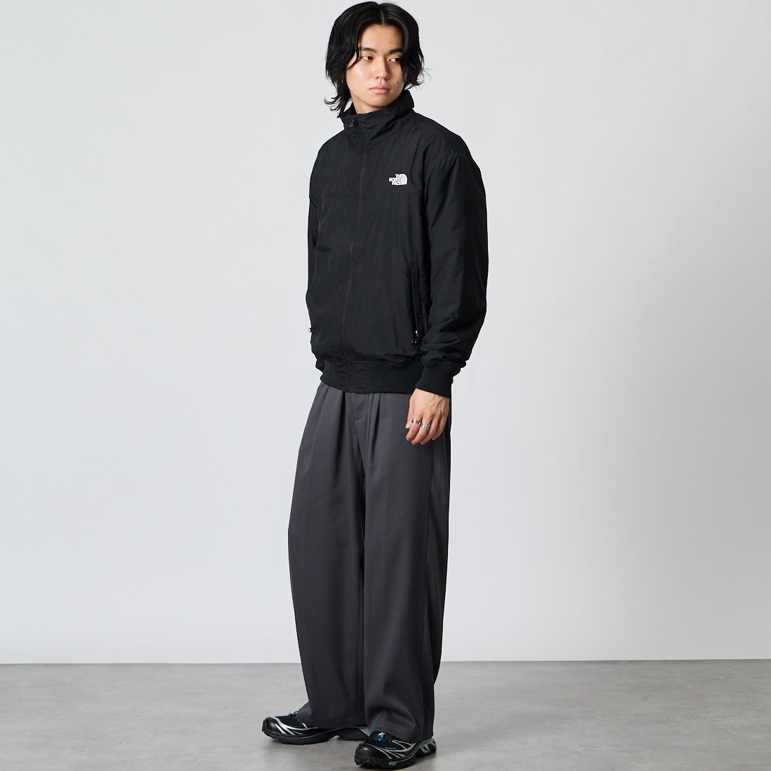 THE NORTH FACE [ザ ノースフェイス] コンパクトノマドブルゾン [NP72532] K &&モデル身長：177cm 着用サイズ：M&&