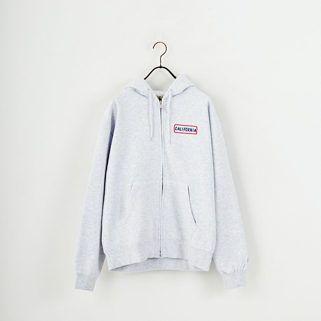 The Endless Summer [エンドレスサマー] グッドタイムズ刺繍ビッグスウェットジップパーカー [C-25774300] 06 OATMEAL