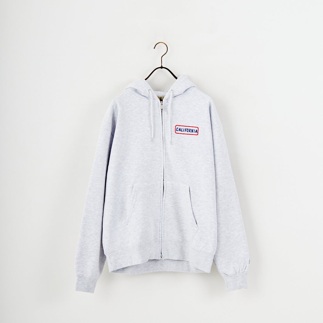 The Endless Summer [エンドレスサマー] グッドタイムズ刺繍ビッグスウェットジップパーカー [C-25774300] 06 OATMEAL