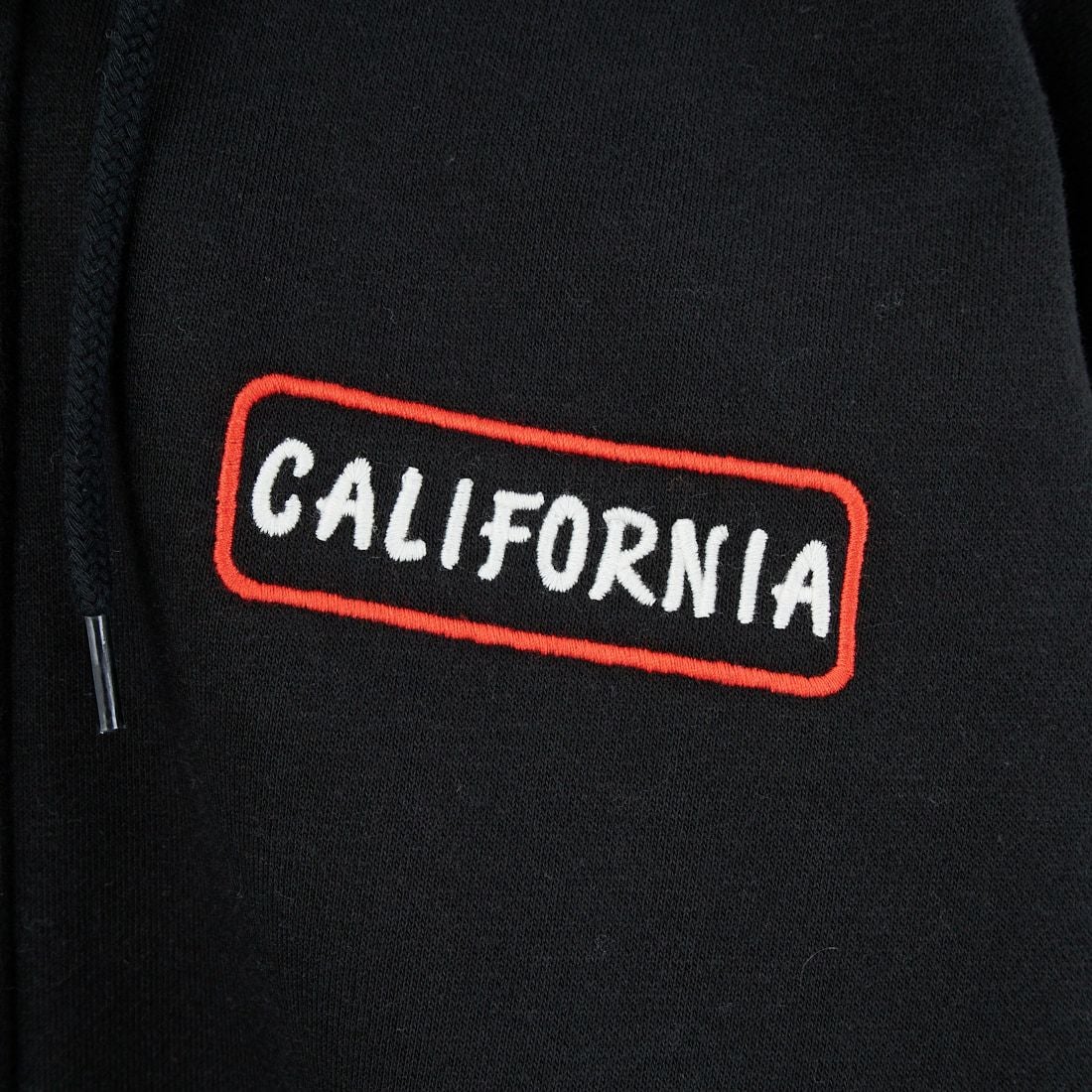 The Endless Summer [エンドレスサマー] グッドタイムズ刺繍ビッグスウェットジップパーカー [C-25774300] 01 BLACK