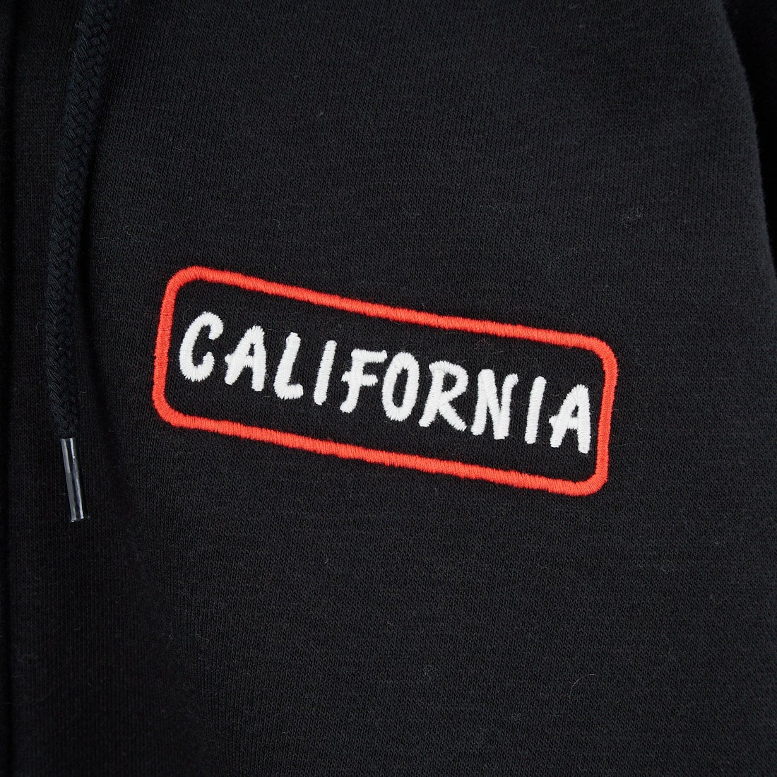 The Endless Summer [エンドレスサマー] グッドタイムズ刺繍ビッグスウェットジップパーカー [C-25774300] 01 BLACK