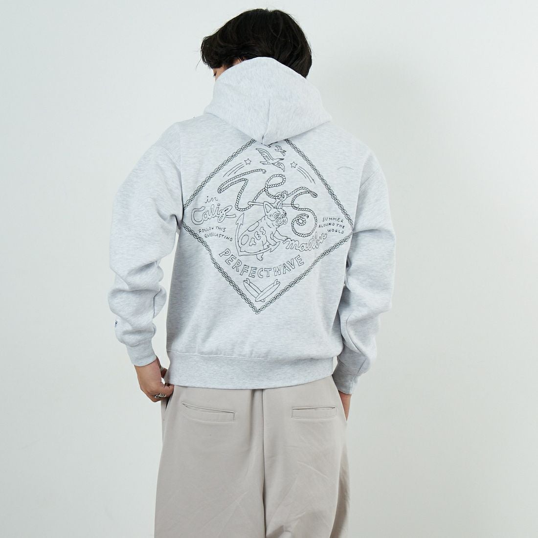 06 OATMEAL&&モデル身長：179cm 着用サイズ：M&&