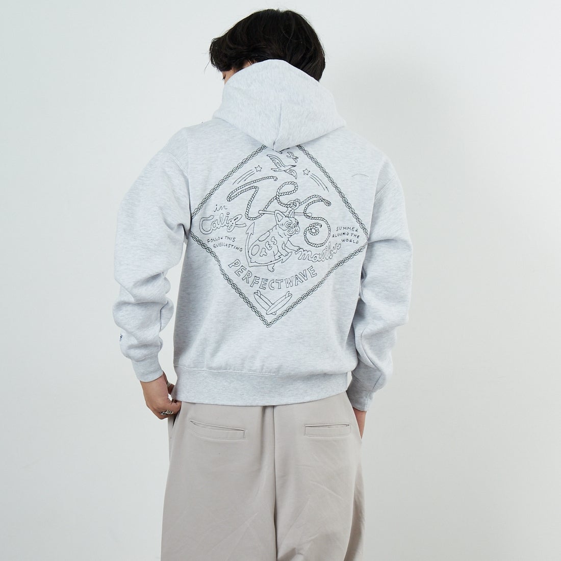 06 OATMEAL&&モデル身長：179cm 着用サイズ：M&&