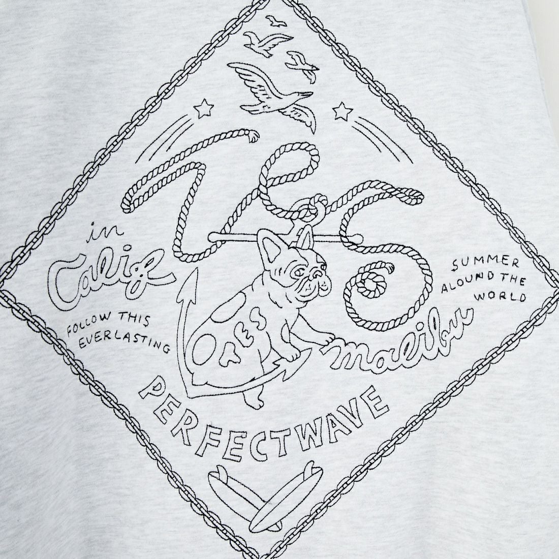 The Endless Summer [エンドレスサマー] バンダナ刺繍 ビッグスウェットパーカー [C-25774301] 06 OATMEAL