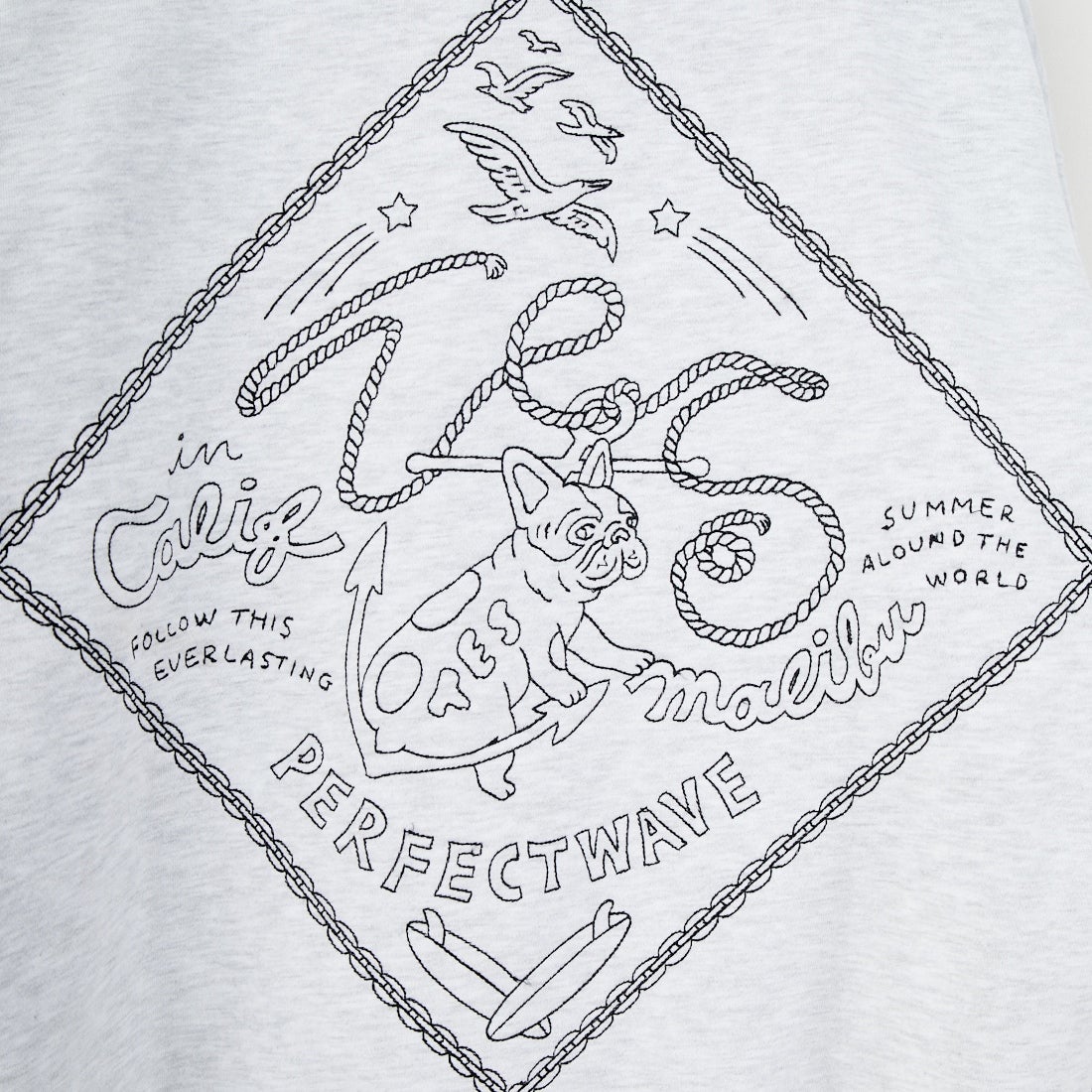 The Endless Summer [エンドレスサマー] バンダナ刺繍 ビッグスウェットパーカー [C-25774301] 06 OATMEAL