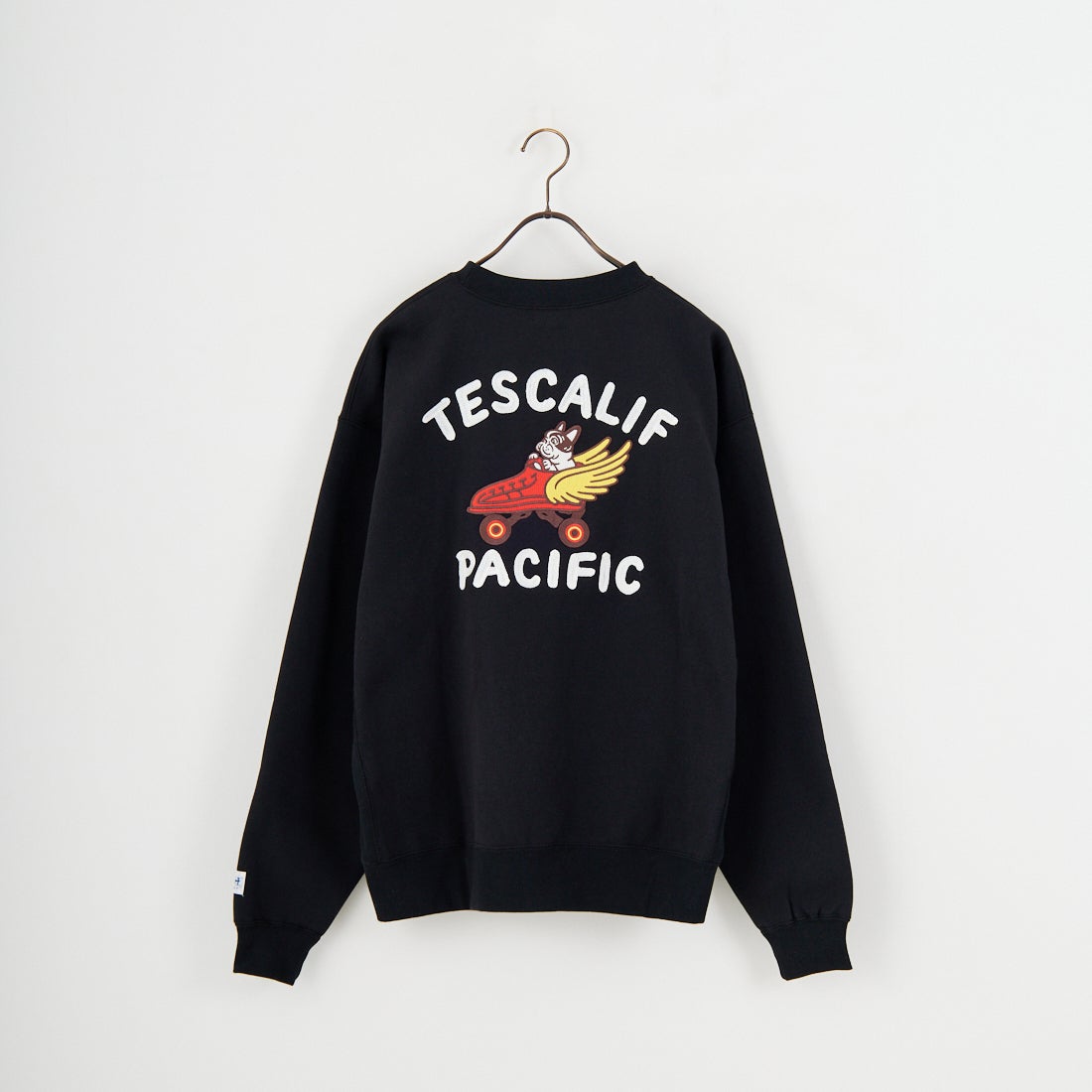 The Endless Summer [エンドレスサマー] 60s ローラーダービーロゴ刺繍 クルーネックスウェット [C-25774302] 01 BLACK