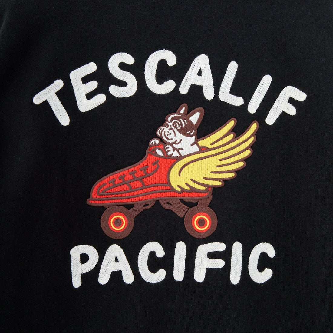 The Endless Summer [エンドレスサマー] 60s ローラーダービーロゴ刺繍 クルーネックスウェット [C-25774302] 01 BLACK