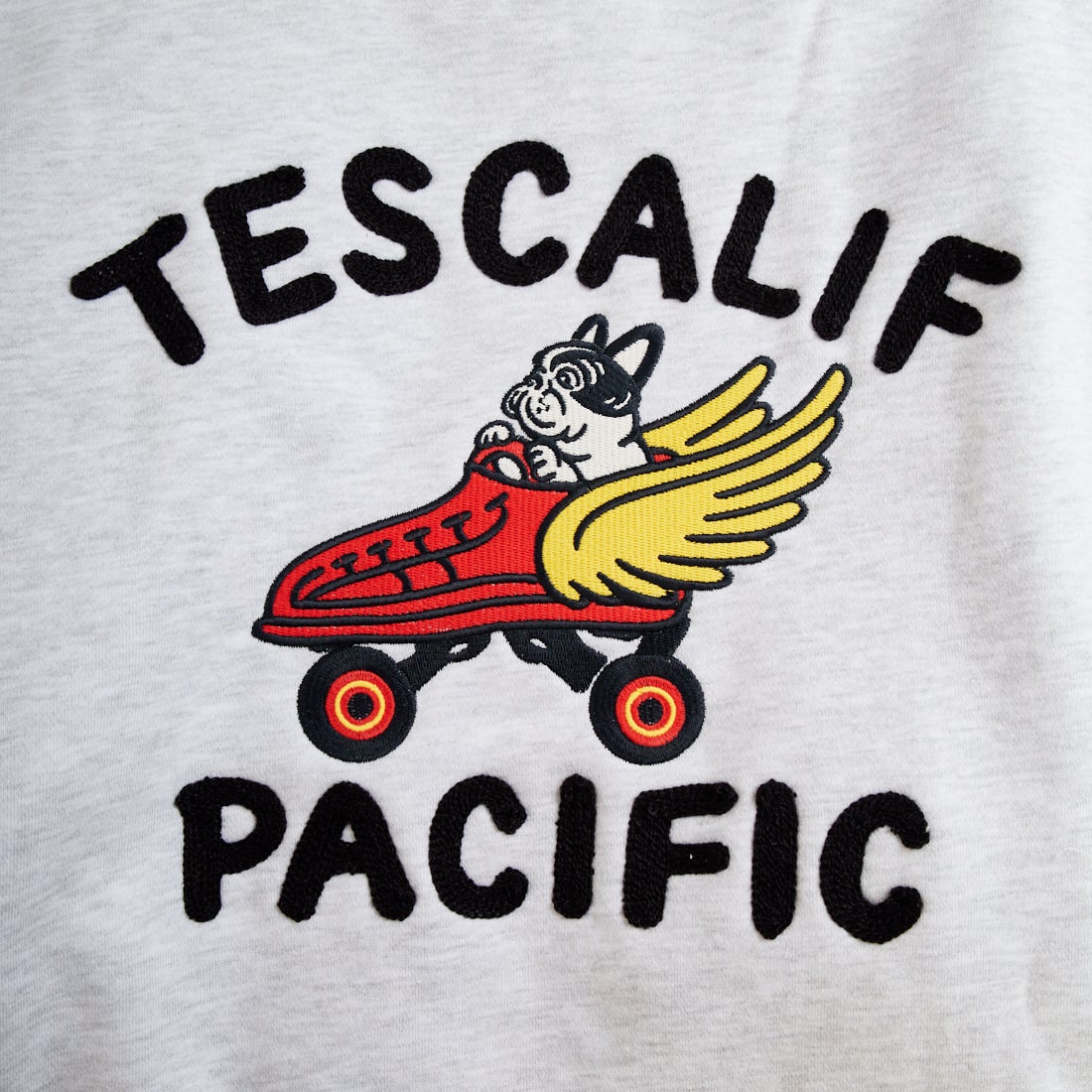 The Endless Summer [エンドレスサマー] 60s ローラーダービーロゴ刺繍 クルーネックスウェット [C-25774302] 06 OATMEAL