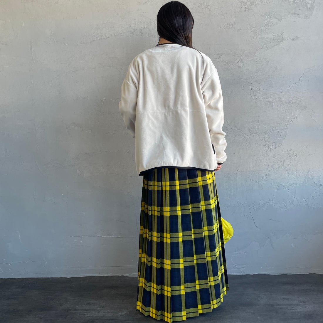 NANGA [ナンガ] エアウォーム フリースカーディガン [N2531-1P113B] IVO &&モデル身長：150cm 着用サイズ：WM&&