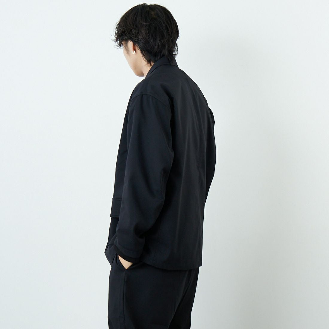 PERS PROJECTS [パースプロジェクト] 別注 テーラードジャケット [25FW-16093-JF]BLACK &&モデル身長：179cm 着用サイズ：2&&