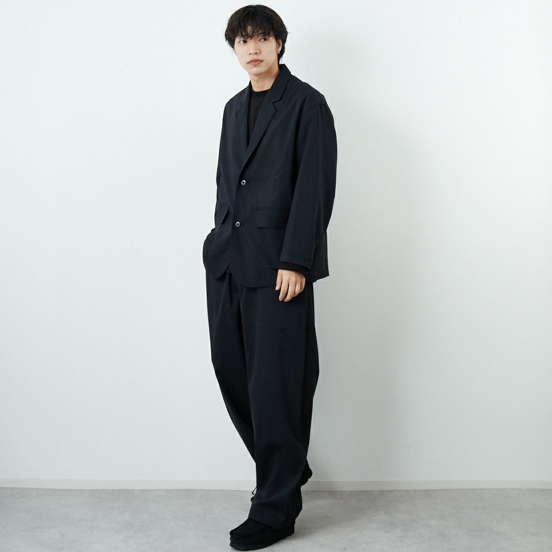 PERS PROJECTS [パースプロジェクト] 別注 テーラードジャケット [25FW-16093-JF]BLACK &&モデル身長：179cm 着用サイズ：2&&