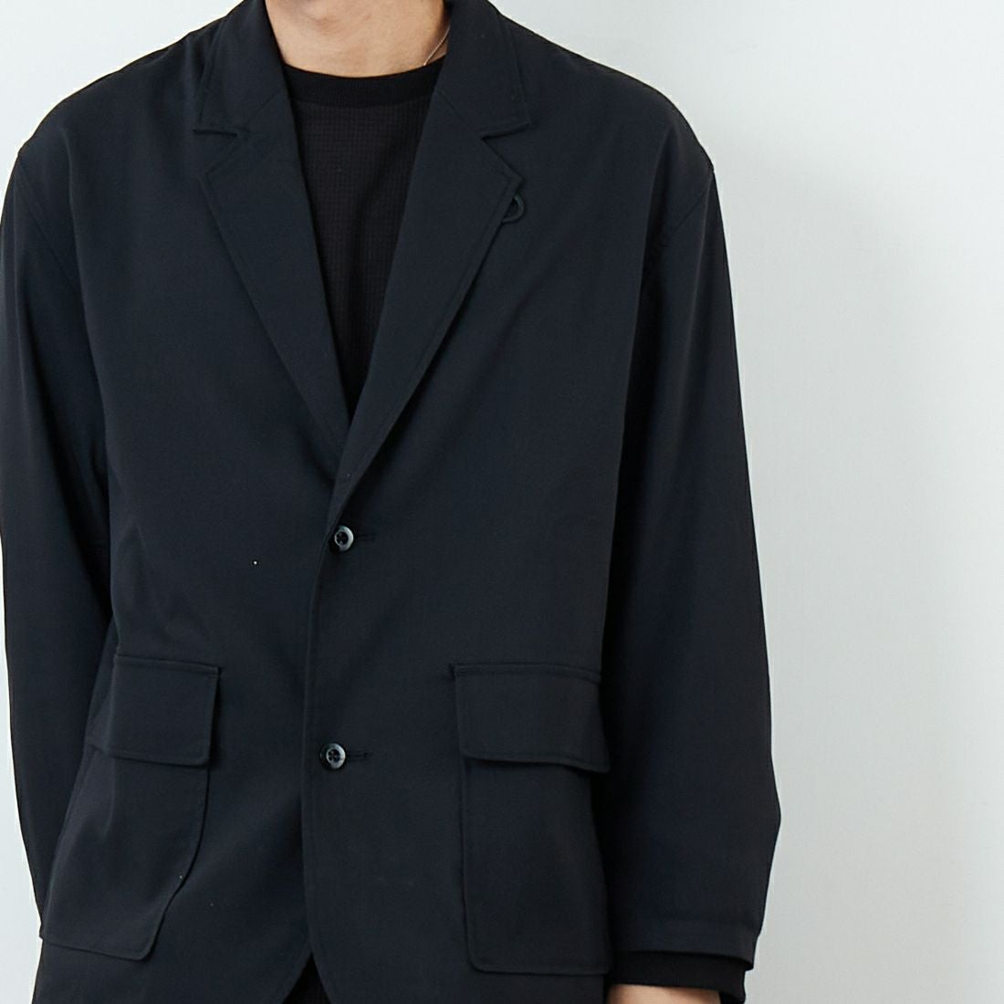 PERS PROJECTS [パースプロジェクト] 別注 テーラードジャケット [25FW-16093-JF]BLACK &&モデル身長：179cm 着用サイズ：2&&