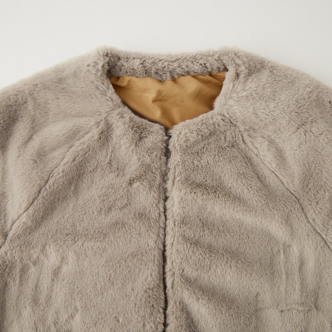 Jeans Factory Clothes [ジーンズファクトリークローズ] リバーシブルフェイクファーブルゾン [147221] 27 ｸﾞﾚｰｼﾞｭ