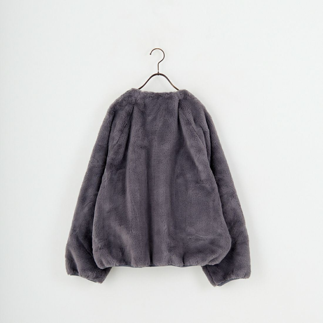 Jeans Factory Clothes [ジーンズファクトリークローズ] リバーシブルフェイクファーブルゾン [147221] 08 ﾁｬｺｰﾙ